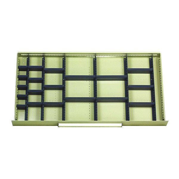 Mod Drawers Divider Set D, BK, EQUIPTO, Mfr# 4186D10-BK