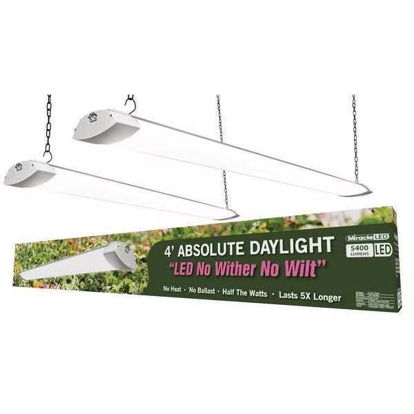 Industrial 4 ft LED Grow Light Hydroponic Full Spectrum Daylight, Miracle Led, Mfr#: 602133