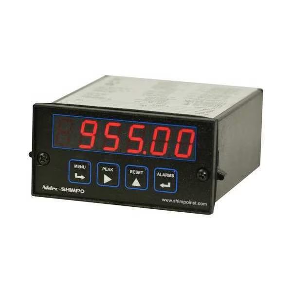 DCA Panel Meter, Low Powr, Contact/Sig Out, SHIMPO, Mfr# PM-DCA-1RAC0
