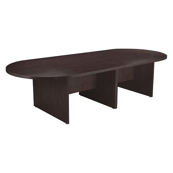 Race Track Conference Table, 10 Ft, Mahogany, Boss, Mfr#: N137-MOC
