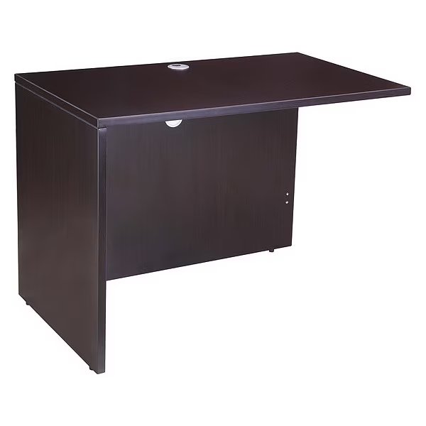 Desk Return, Mocha Laminate Base, Mocha Laminate Frame, Wood, BOSS, Mfr# N192-MOC