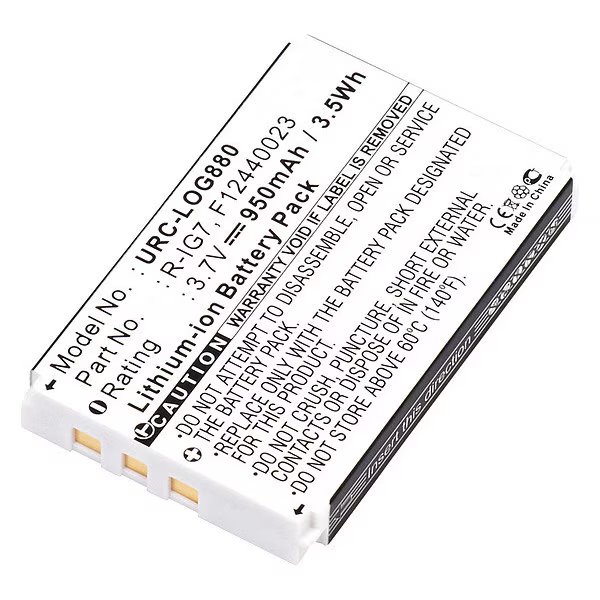Battery 3.7 Volt Lithium Ion Ultralast Universal Remote Control Battery, Ultralast, Mfr#: URC-LOG880
