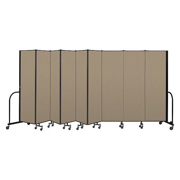 Portable Room Divider, 9 Panel, 6 ft. 8