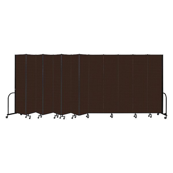 Portable Room Divider, 13 Panel, 8 ft. H x, SCREENFLEX, Mfr# CFSL8013-DD