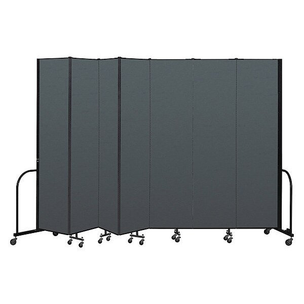 Portable Room Divider, 7 Panel, 8 ft. H, SCREENFLEX, Mfr# CFSL807-CN
