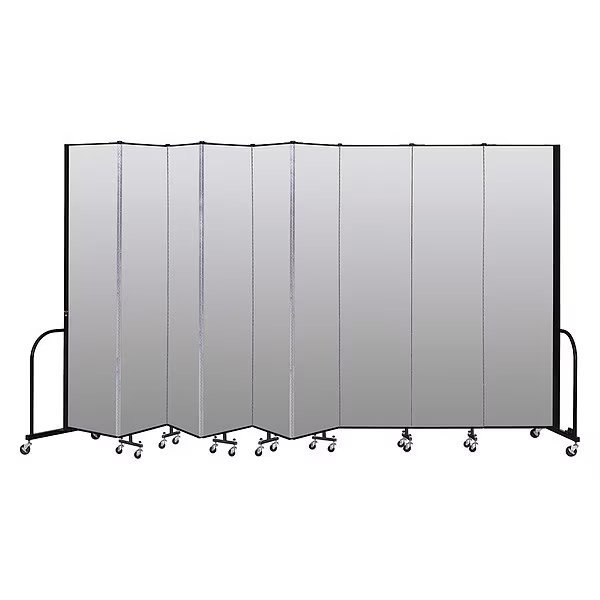 Portable Room Divider, 9 Panel, 8 ft. H, SCREENFLEX, Mfr# CFSL809-DT