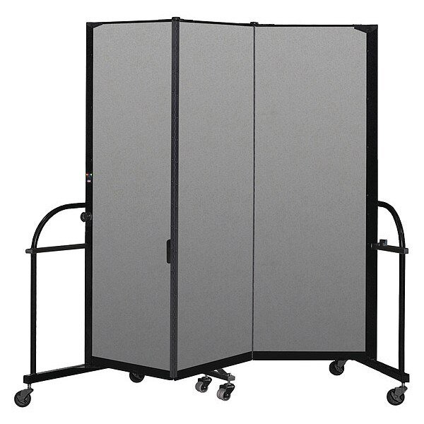 Heavy Duty Room Divider, 3 Panel, 6 ft. H, Screenflex, Mfr#: HFSL603-VG