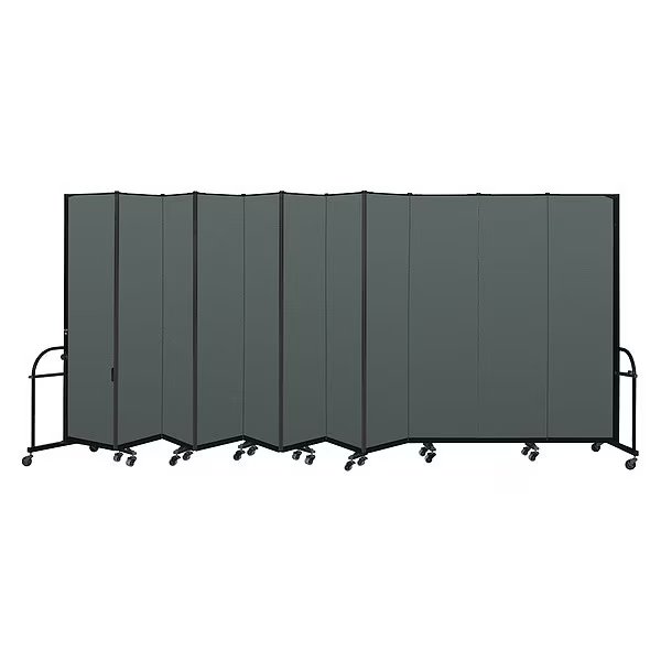 Heavy Duty Room Divider, 11 Panel, 7 ft. 4, SCREENFLEX, Mfr# HFSL7411-DN