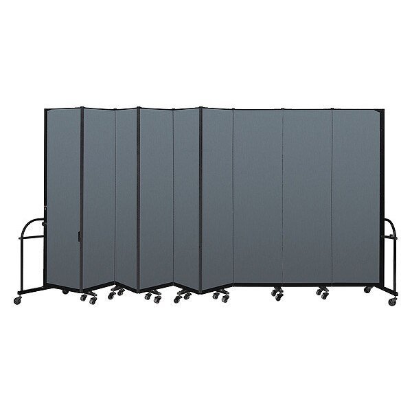 Heavy Duty Room Divider, 9 Panel, 7 ft. 4, SCREENFLEX, Mfr# HFSL749-DB