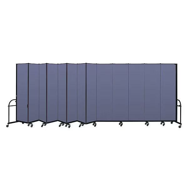 Heavy Duty Room Divider, 13 Panel, 7 ft. 4, SCREENFLEX, Mfr# HFSL7413-DS