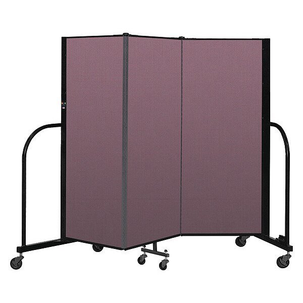 Portable Room Divider, 3 Panel, 5 ft. H, SCREENFLEX, Mfr# CFSL503-DM