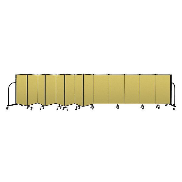 Portable Room Divider, 13 Panel, 4 ft. H, SCREENFLEX, Mfr# CFSL4013-DY