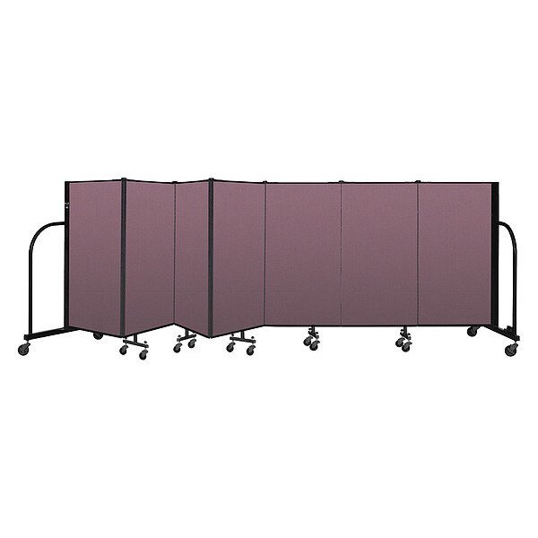 Portable Room Divider, 7 Panel, 4 ft. H, SCREENFLEX, Mfr# CFSL407-DM