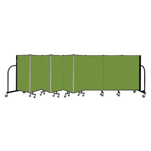 Portable Room Divider, 9 Panel, 4 ft. H, SCREENFLEX, Mfr# CFSL409-DA