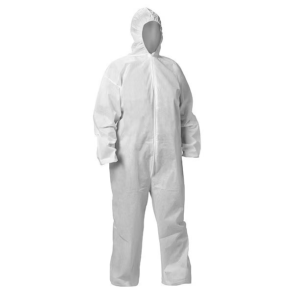 Coveralls, Hooded, Zip Front, 50 PK, Kleenguard, Mfr#: 68975