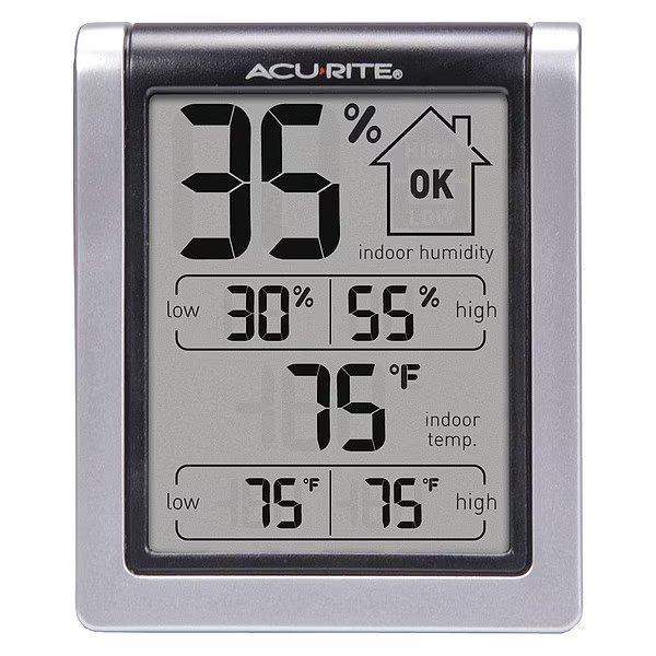 Indoor Temperature and Humidity Monitor, Acurite, Mfr#: 00613A2