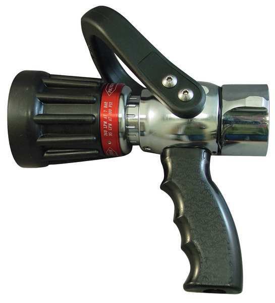 USCG Fire Hose Nozzle, 1-1/2 In., Black, MOON AMERICAN, Mfr# 509P-1522
