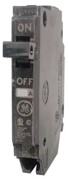 Miniature Circuit Breaker, 20 A, 120/240V AC, 1 Pole, Plug In Mounting Style, THQP Series, GE, Mfr# THQP120
