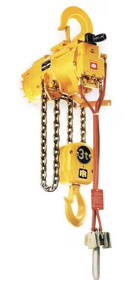 Air Chain Hoist, 2200 lb. Cap., 10 ft. Lft, Ingersoll-Rand, Mfr#: HL1000K-2C10-C6