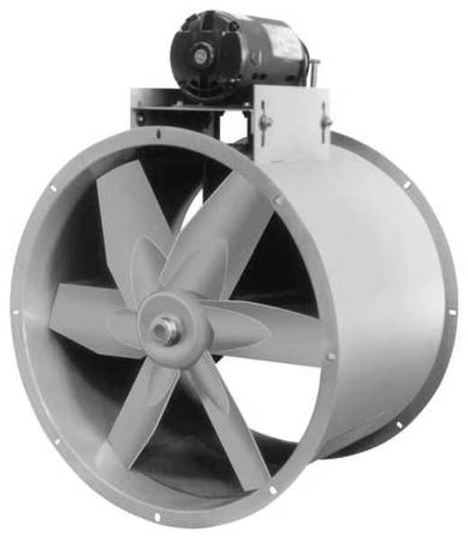 Tubeaxial Fan w/ Drive Pkg, 230 V, Dayton, Mfr#: 7J381