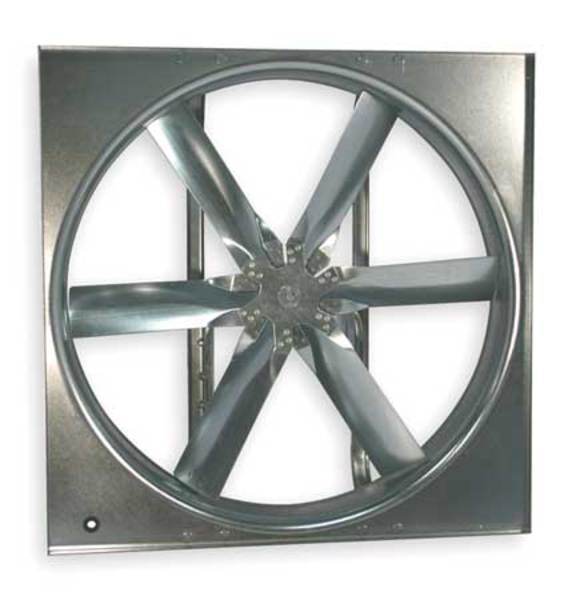 Supply Fan w/Drive Package, Standard Duty, 208-230/440V AC, 30 in Blade Dia, 1/3 HP, Dayton, Mfr#: 7CC18