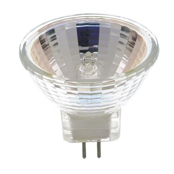 5W MR11 Halogen Light Bulb - Bi Pin GZ4 Base - Clear Finish, SATCO, Mfr# S4628