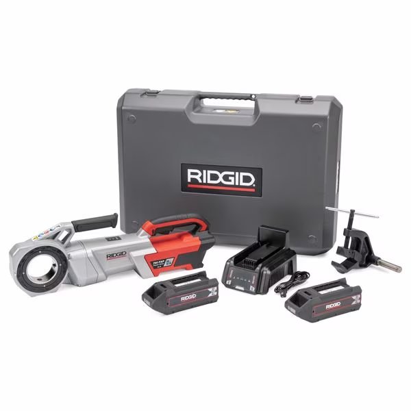Cordless Pipe Threader Kit, 12R, 4 Ah, 60 V, Ridgid, Mfr#: 72013