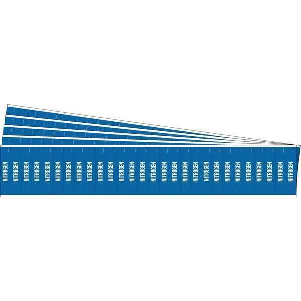 Pipe Marker, Adhesive, White, Nitrogen, PK5, 91997-PK, BRADY, Mfr# 91997-PK