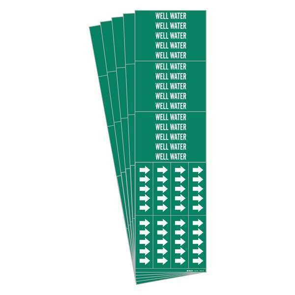 Pipe Marker, PK5, 7305-3C-PK, BRADY, Mfr# 7305-3C-PK