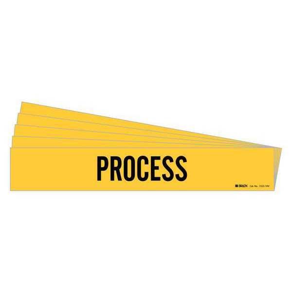 Pipe Marker, Adhesive, Black, Process, PK5, 7223-1HV-PK, BRADY, Mfr# 7223-1HV-PK