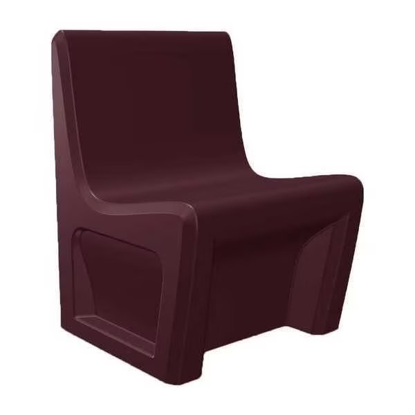 Armless Chair, 24 in W 24 in L 33 in H, Polyethylene Seat, Cortech, Mfr#: 116484BYS