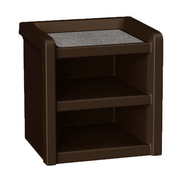 Night Stand, Plastic, Laminate Top, Brown, Cortech, Mfr#: 7609BN