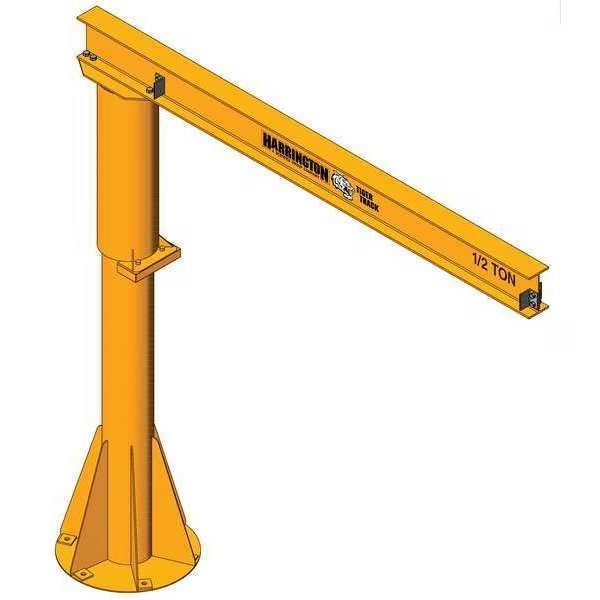 Light Duty Foundationless Jib Crane, 250 lb Capacity, Height Under Span: 12 ft, Tiger Track, Mfr#: 350F-250-8-12