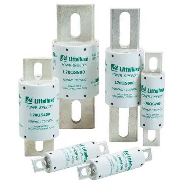 UL Class Fuse, aR Class, L70QS Series, Very Fast Acting, 60A, 700V AC, Non-Indicating, Littelfuse, Mfr#: L70QS060.V