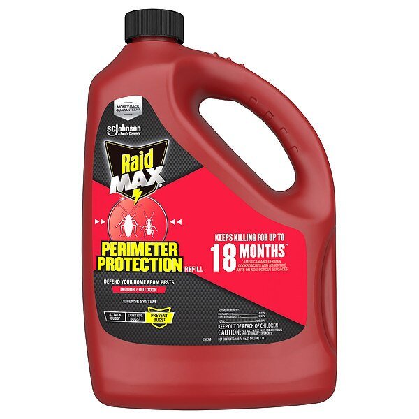Insect Killer, 128 oz, Bottle, PK4, Raid, Mfr#: 335681