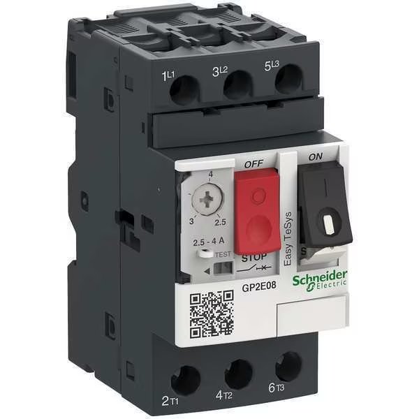 ManualMotorStarter, IEC, PushButton, Therm, SCHNEIDER ELECTRIC, Mfr# GP2E08