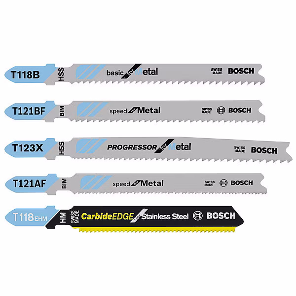 Jigsaw Blades, T Shank Blade, PK5, BOSCH, Mfr# TPM005