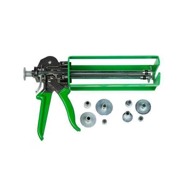 Multiple Ratio Two-Part Applicator, Green, 1:1, 10:1, 2:1 Mixing Ratio, Vibra-Tite, Mfr#: D400RVA