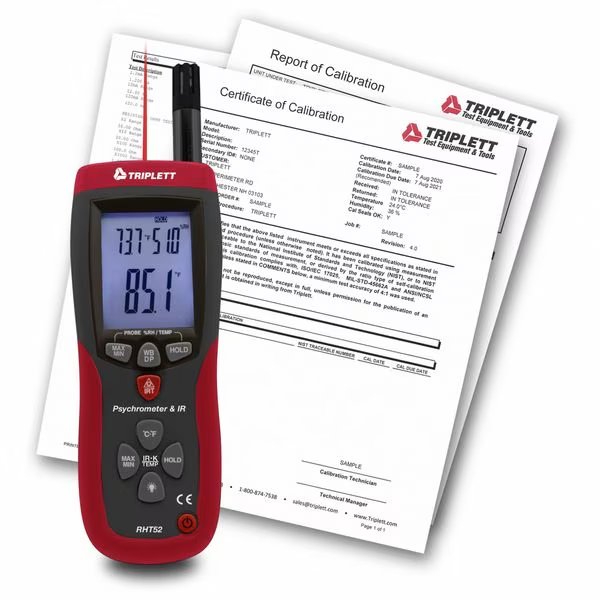 Hygro-Thermometer Dew Point IR NIST, 3