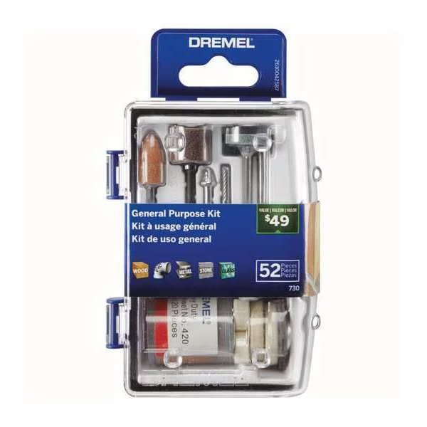 Rotary Tool Accessory Kit, 52 pieces, DREMEL, Mfr# 730-01