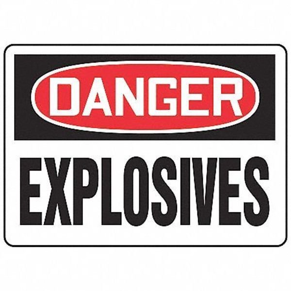 Danger Sign, 10 in H, 14 in W, Rectangle, English, MCHG048VA, Accuform, Mfr#: MCHG048VA