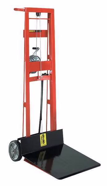 Manual Hand-Truck-Style Platform Lifts, Manual, 750 lb Load Capacity, Hand Winch Lift Control, EnjoyTool Select, Mfr#: 260016