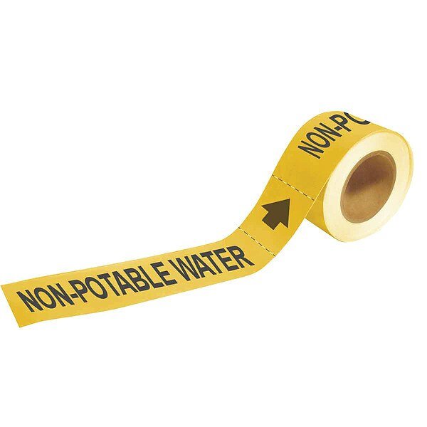 Pipe Marker, Non-Potable Water, 2 In.H, Brady, Mfr#: 73913
