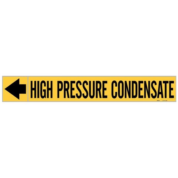 Pipe Marker, High Pressure Condensate, 73899, BRADY, Mfr# 73899