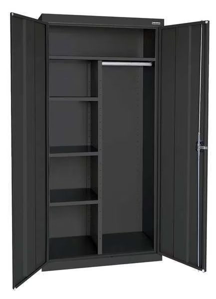 20/22 ga. ga. Steel Storage Cabinet, 36 in W, 72 in H, Stationary, SANDUSKY LEE, Mfr# EACR362472-09