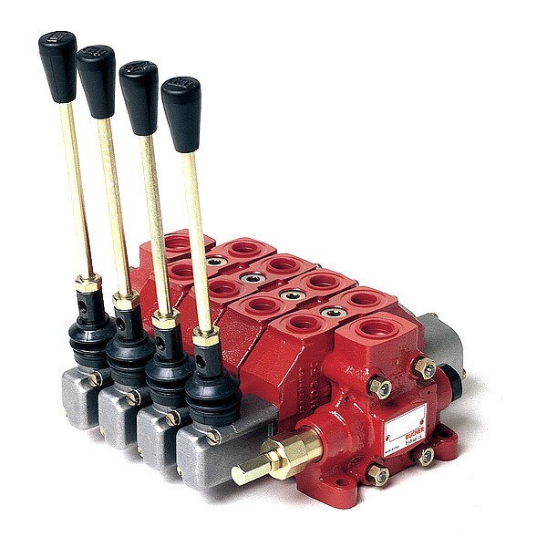 Lever Operated Sectional Valve, 11.89 gpm, Bucher Hydraulics, Mfr#: HDM11P/4