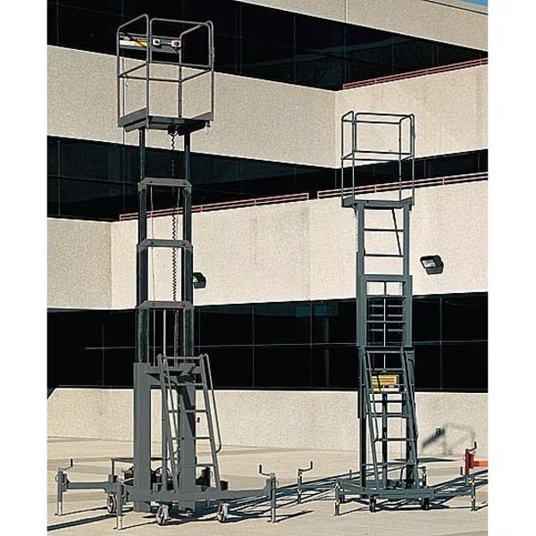 Personnel Lift, Push-Around Drive, 500 lb Load Capacity, 6 ft 6 in Max. Work Height, Ballymore, Mfr#: MR-20-AC