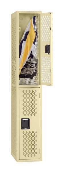 Wardrobe Locker, 12 in W, 18 in D, 72 in H, (1) Wide, (1) Opening, Sand, TENNSCO, Mfr# VDL-121836-ASND