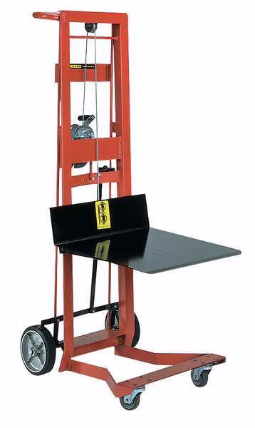 Manual Platform Lift Trucks, Manual, 750 lb Load Capacity, Hand Winch Lift Control, EnjoyTool Select, Mfr#: 260021