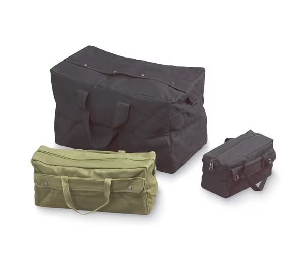 Tool Bag, Canvas, 2 Pockets, Olive Green, 9
